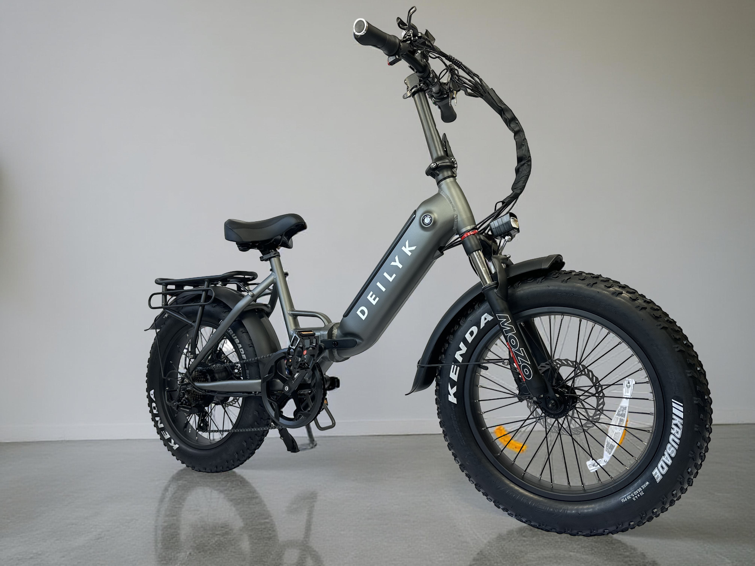 Deilyk Flex — folding premium electric bike with Japanese brake system, Taiwanese tires, Mozo suspension, and European-quality battery