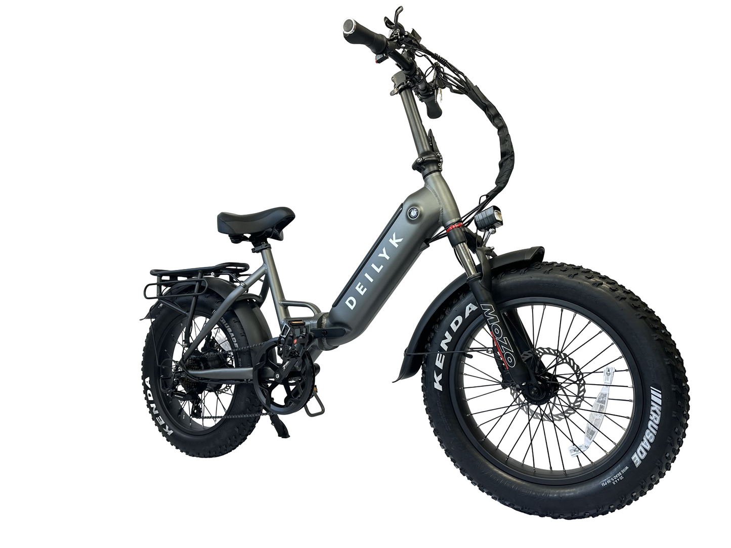 Deilyk Flex folding electric bike in matte gray, built with top components from trusted brands, loved by loyal customers